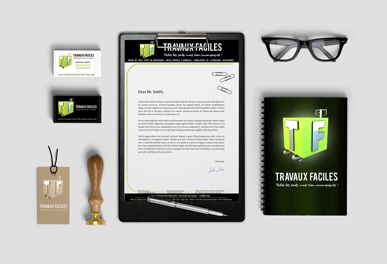 Branding Travaux Facile identité visuelle
